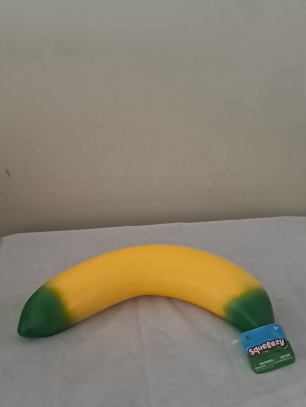 Yellow Banana Plush with Green Tips - Kids Stuffed Animal
